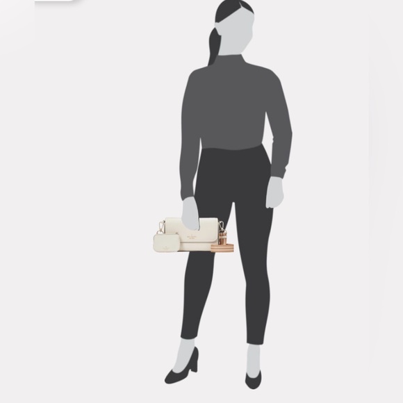 Kate Spade Rosie Flap Crossbody In Parchment Multi - Picture 6 of 6